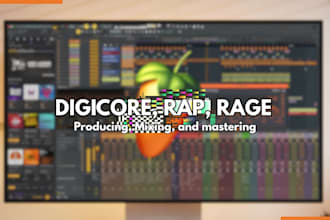 produce a custom rap, rage, or digicore beat