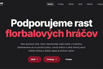 design and develop a modern website