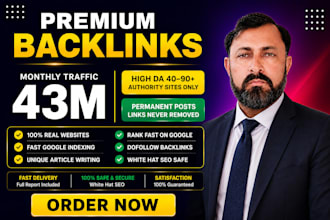 build premium backlinks from  real websites