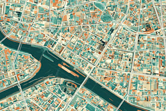 design unique vector map illustration or street map