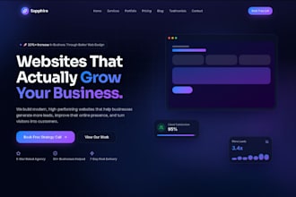 design you a modern website with seo and lead retention