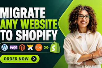 migrate wordpress to shopify, wix to shopify, woocommerce to shopify migration