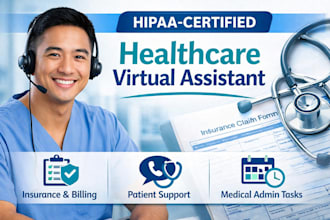 be your hipaa certified healthcare VA for insurance and patient support