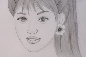 draw a realistic handmade pencil sketch from your photo