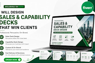 design a standout company sales deck or capabilities deck