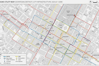 do utility maps, sewer maps, drainage maps, stormwater maps, road network maps