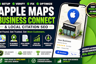 fix setup verify apple maps location business connect listing local citation seo