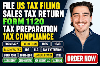 file us tax filing sales tax return form 1120 tax preparation tax compliance cpa