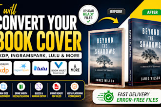 convert your book cover for KDP ingramspark and lulu