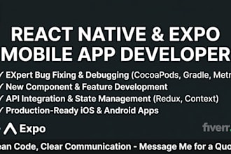 be you react native and expo mobile app developer or debug issues