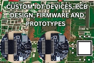 develop custom iot devices, pcb design, firmware and prototypes
