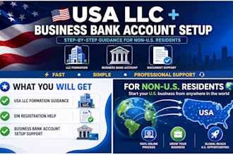 open US business bank for USA llc owner, USA llc registration usa bank creation