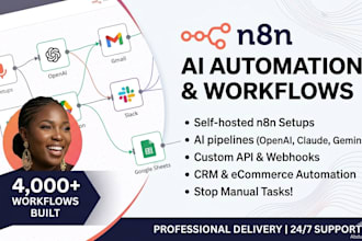 build n8n automation workflows, ai pipelines, and self hosted n8n setups