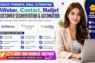create aweber icontact mailjet customer email segmentation automation