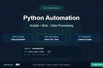create a python automation script to save your time