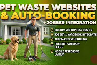 build pet waste removal website and poop scooper booking site