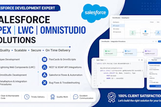 develop salesforce apex lwc omnistudio solutions
