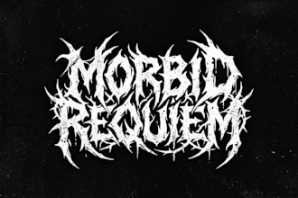 create technical death metal logo for you brand or band