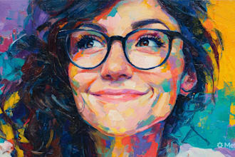 paint an acrylic painting portrait for you