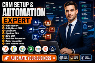 setup close io crm hubspot crm pipedrive zoho fluent crm gohighlevel automation