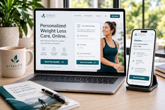 build a medical telehealth website for glp1 and peptide weight loss clinics
