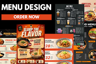 restaurant menu design food digital menu board price list cafe menu food flyer