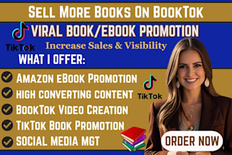 do booktok promotion amazon book ebook marketing tiktok booktok promotion