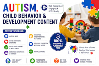write SEO autism and neurodiversity blog posts