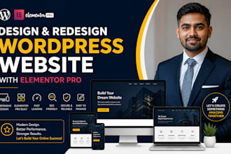 design redesign wordpress website with elementor pro