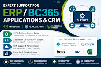 erp CRM service desk and application support and troubleshooting