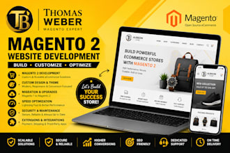 design develop and customize magento 2 ecommerce website