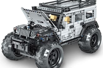 do 3d lego technic car, bike, vehicle moc with instruction manual and XML part