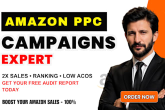 setup, manage amazon PPC campaigns ads and do amazon ads campaigns optimization