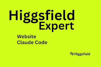 creatng a stunning website using higgsfield and claude code
