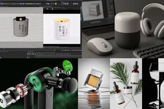 do 3d product modeling and 3d rendering studio and lifestyle