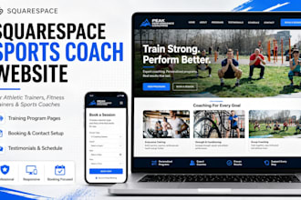 build squarespace sports coach website athletic trainer fitness trainer website