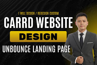 design converting wix carrd website, carrd landing page, unbounce landing page