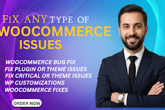 build  woocommerce website fix woocommerce checkout error fix wordpress issues