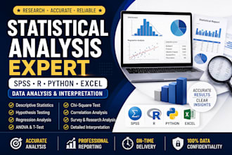 do statistical analysis, spss, r, excel and python data analysis