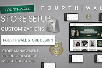 fourthwall store fourthwall merch website setup fourthwall print on demand store
