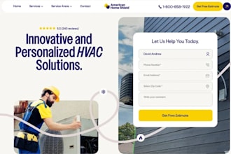 design hvac website, roofing website and contractor website for lead generation