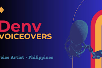 record a professional voice over for your video or project