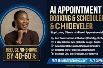 build an ai appointment booking system and scheduler for your business