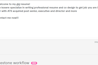 write resume or cv design