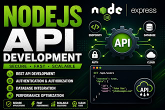 create secure rest apis with nodejs express and databases