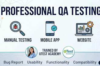 do professional manual and functional testing
