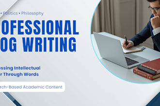 write blogs on topics of history, philosophy, politics