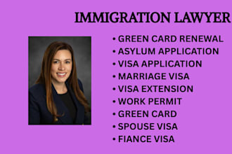 handle marriage visa petitions, green card applications and adjustment of status