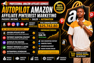 build automated amazon affiliate marketing autopilot website pinterest marketing