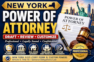 draft a durable power of attorney for estate planning and financial management
